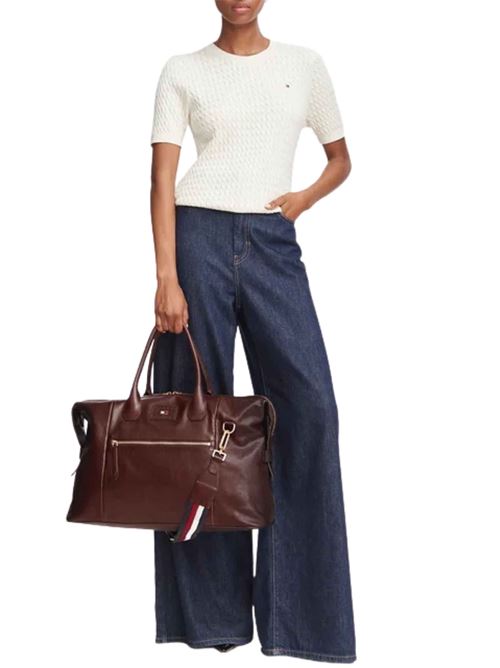 Borsa da viaggio morbida in pelle Tommy Hilfiger | AM0AM147450HE